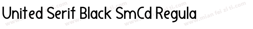United Serif Black SmCd Regular字体转换